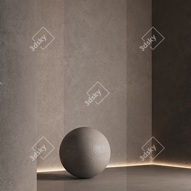  Seamless Texture Decorative Plaster 3D model image 6