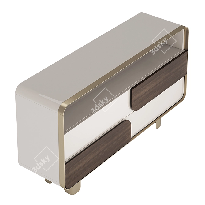 Elegant SOUL Chest Of Drawers 3D model image 5