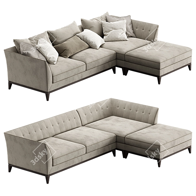 Mare Manifesto Sofa: Elegant Design 3D model image 2