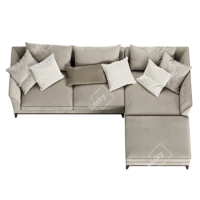 Mare Manifesto Sofa: Elegant Design 3D model image 3