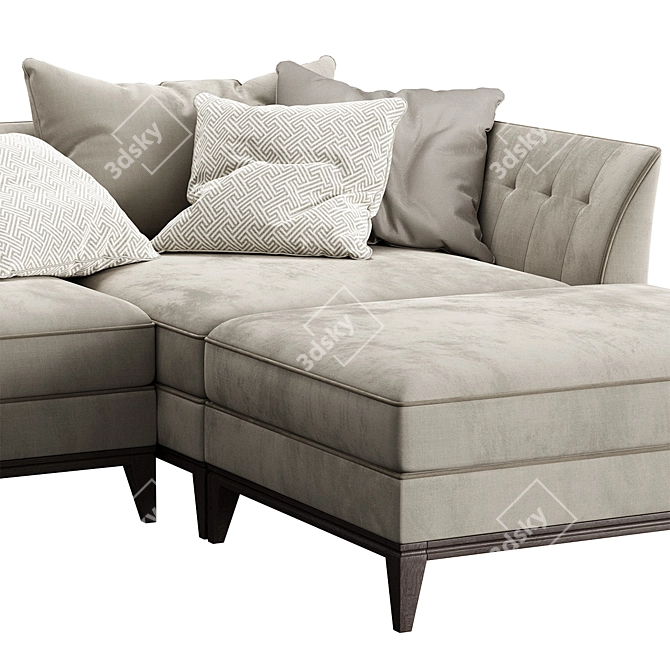 Mare Manifesto Sofa: Elegant Design 3D model image 5