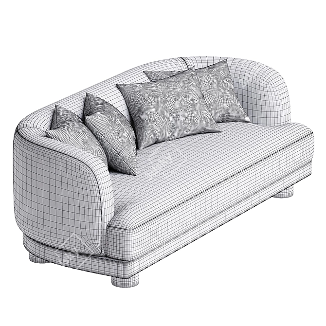 Modern Nomad Sofa: Designer Furniture 3D model image 3