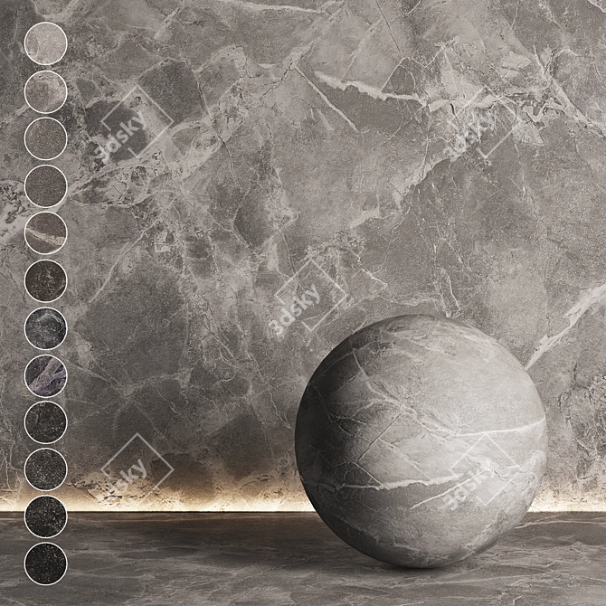 Marble Textures Set No.4 3D model image 1