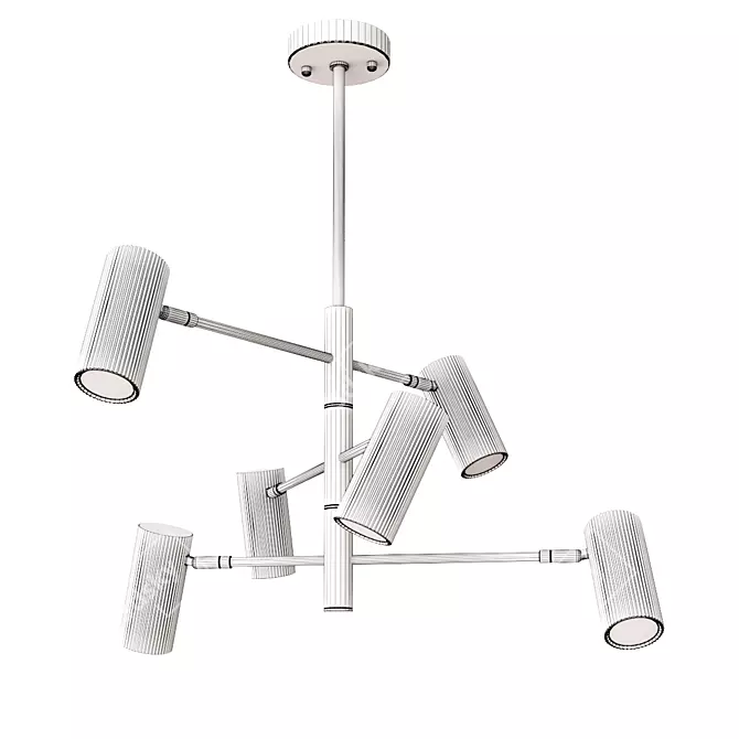 Elegant Roma 30cm Chandelier 3D model image 2