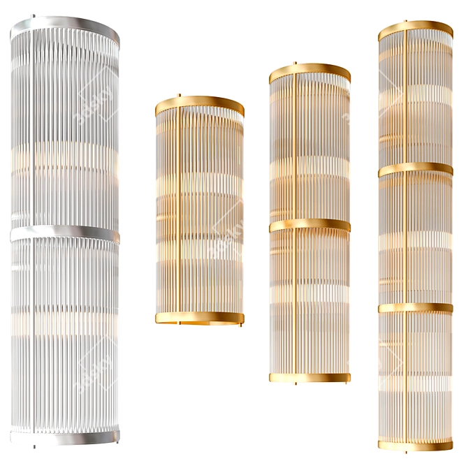  Elegant Allen Linear Wall Lamps 3D model image 1