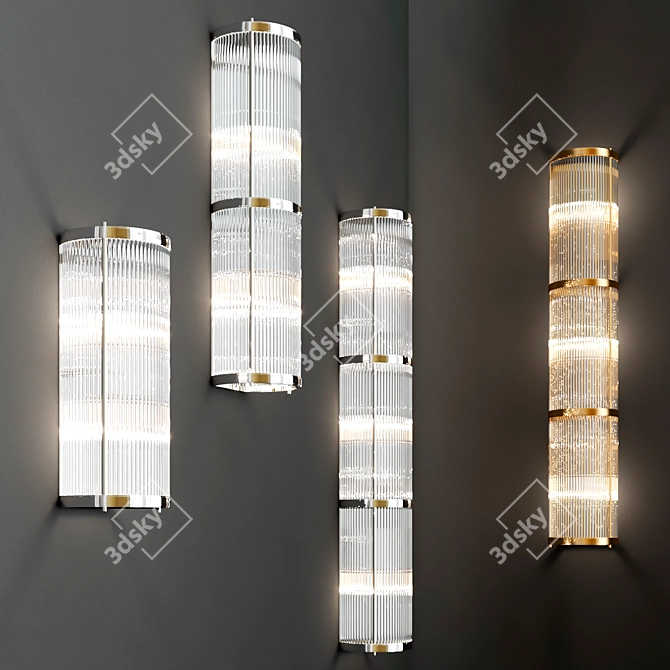  Elegant Allen Linear Wall Lamps 3D model image 2