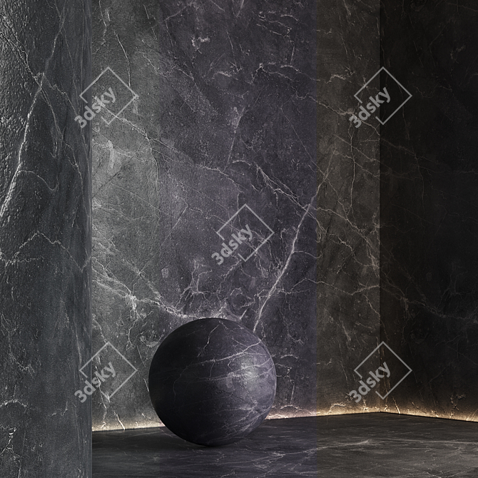 Seamless Marble Textures Set 3D model image 5