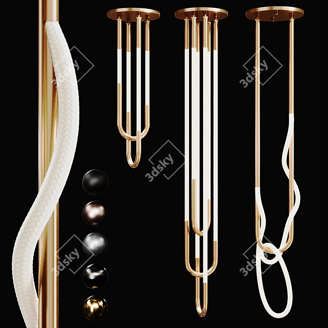 Luke Lamp Pendant Light Collection 3D model image 4