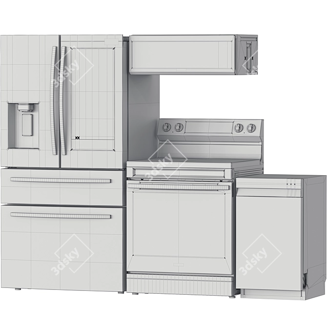 Samsung Smart Appliance Set 3D model image 7