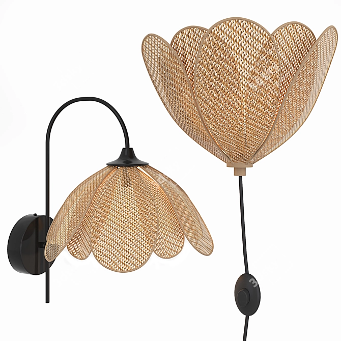 Lola Petal Sconce Set 3D model image 1