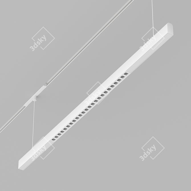 Magnetic System LED Light Fixture 3D model image 5