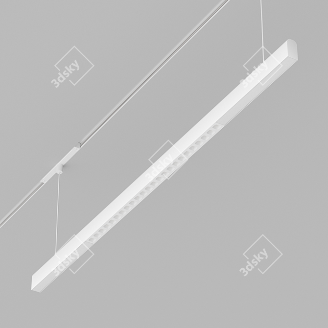 Magnetic System LED Light Fixture 3D model image 6