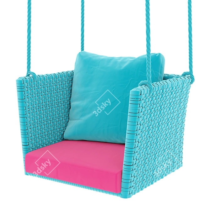 Luxury Garden Hanging Chair 3D model image 1