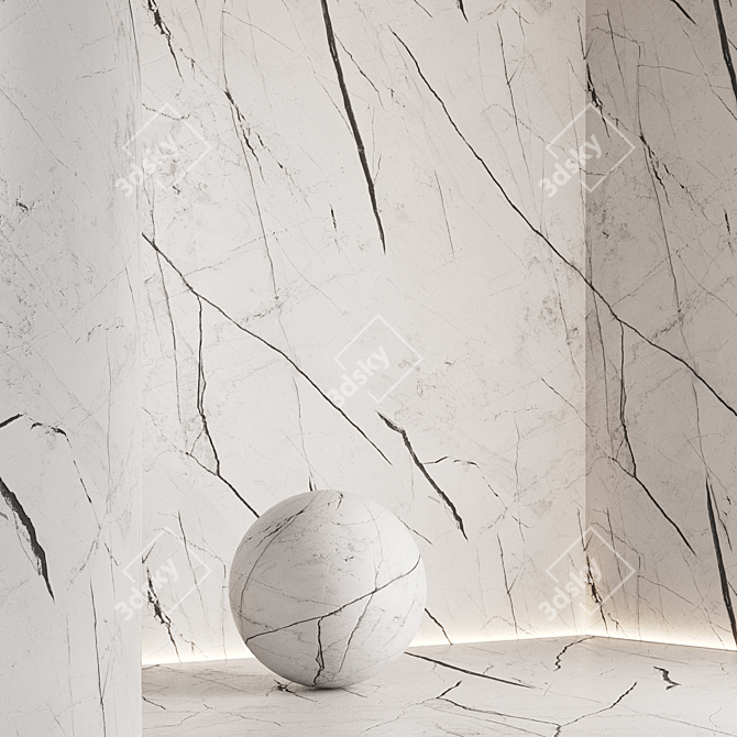 Calacatta Marble Texture Collection 3D model image 2