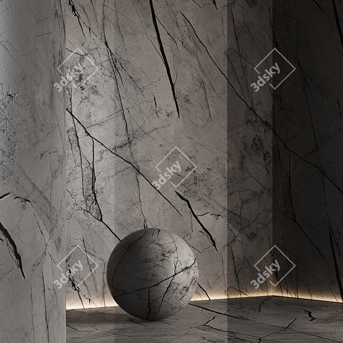 Calacatta Marble Texture Collection 3D model image 6