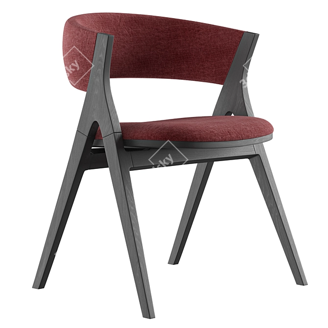 Sleek Modern Remo Dining Chair 3D model image 3