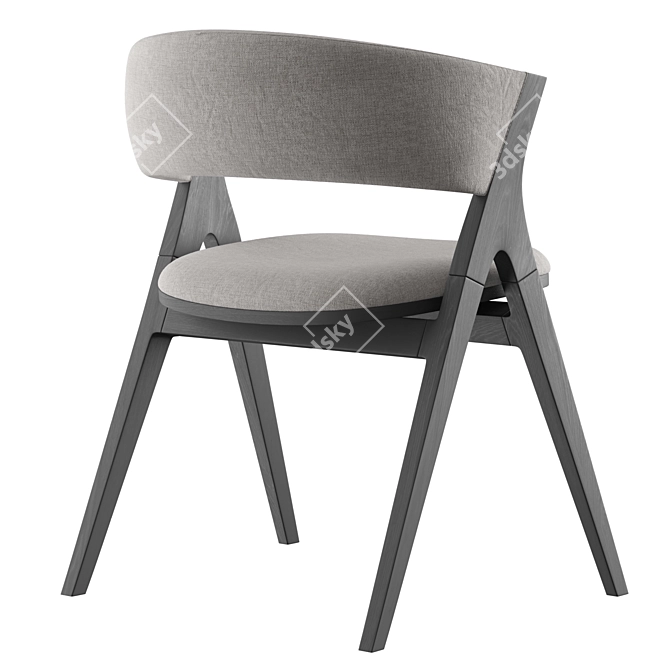 Sleek Modern Remo Dining Chair 3D model image 6