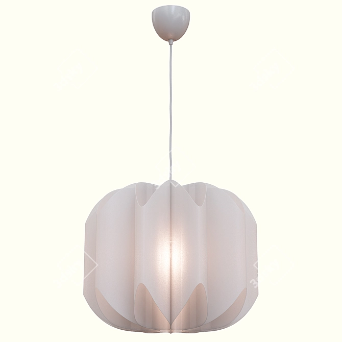  Modern White Pendant Lamp 3D model image 1