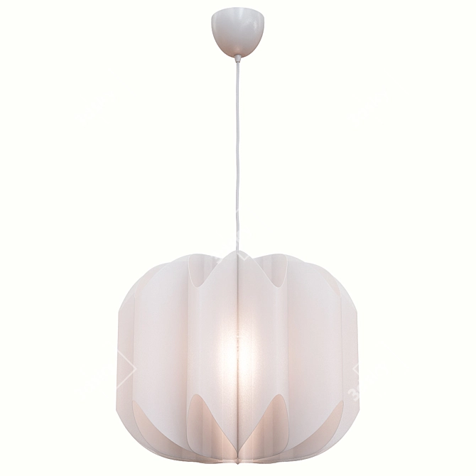  Modern White Pendant Lamp 3D model image 3