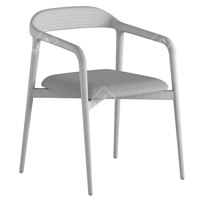 Modern Chair Velasca 3D Model 3D model image 5