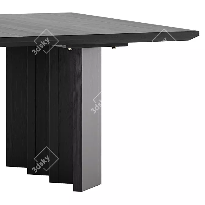 Modern Square Coffee Table 2014 3D model image 3