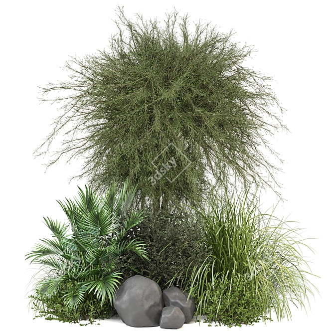 Greenery Ensemble Plant Set 935 3D model image 1
