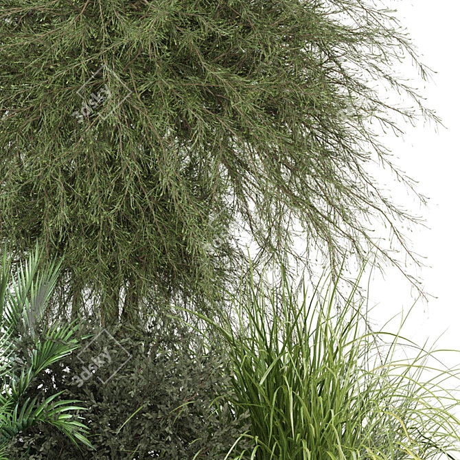 Greenery Ensemble Plant Set 935 3D model image 4