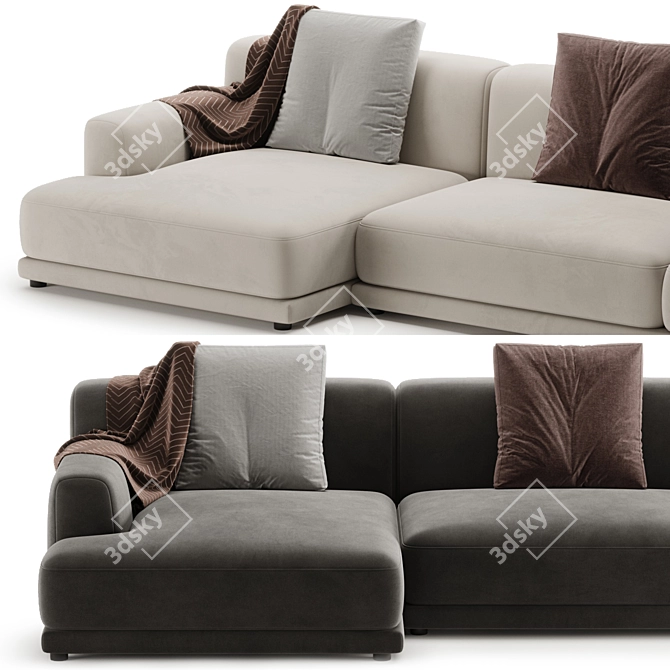 Modern Chaise Longue Sofa Design 3D model image 3
