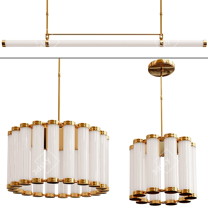 ALO Designer Pendant Lamp Collection 3D model image 1