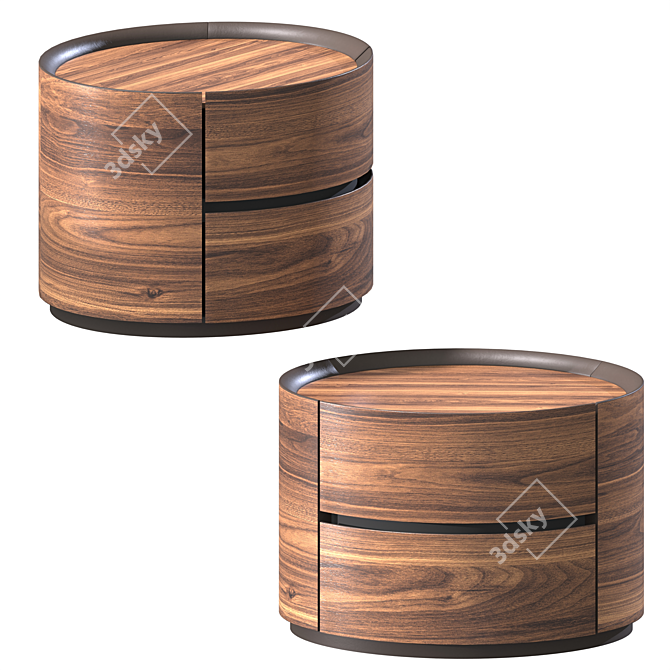 Classi Scarlet Bedside Table 3D model image 1