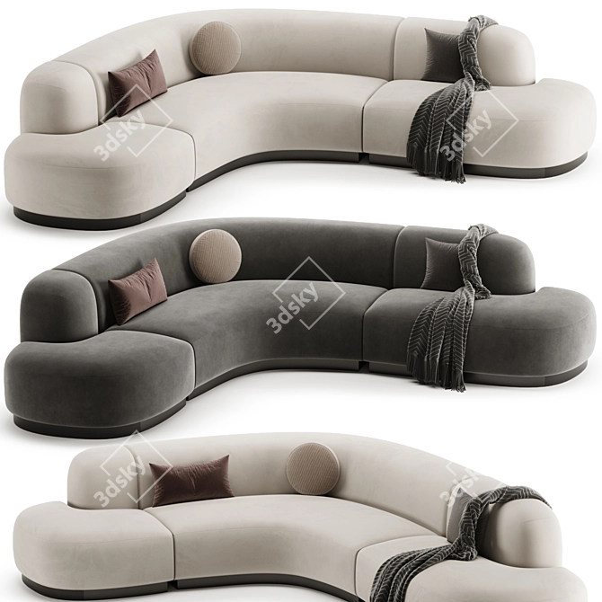 Modern Elegance Björn Sofa 3D model image 1