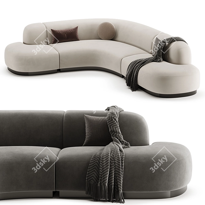 Modern Elegance Björn Sofa 3D model image 3