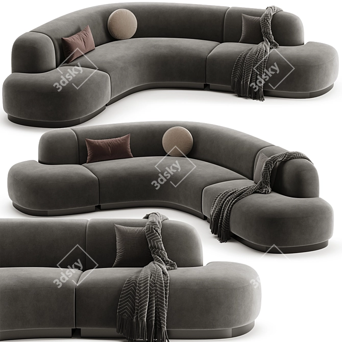 Modern Elegance Björn Sofa 3D model image 5