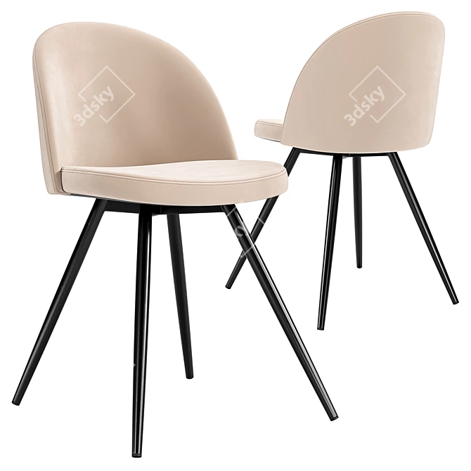 Modern Vivian Chair | 3D Model 3D model image 1