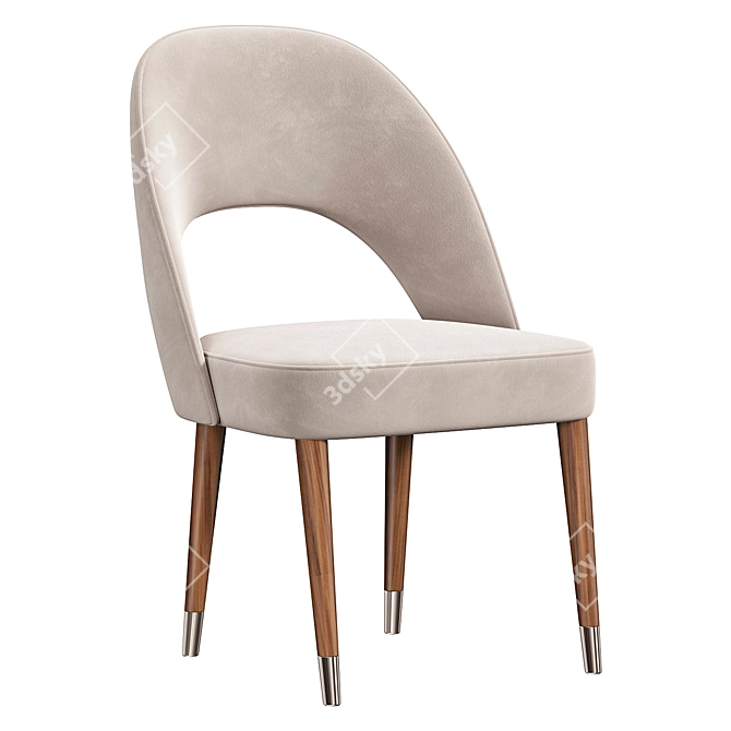 Laskasas Amour Chair: Stylish Elegance 3D model image 1