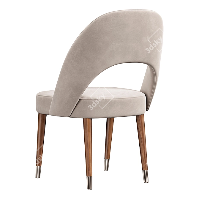 Laskasas Amour Chair: Stylish Elegance 3D model image 3