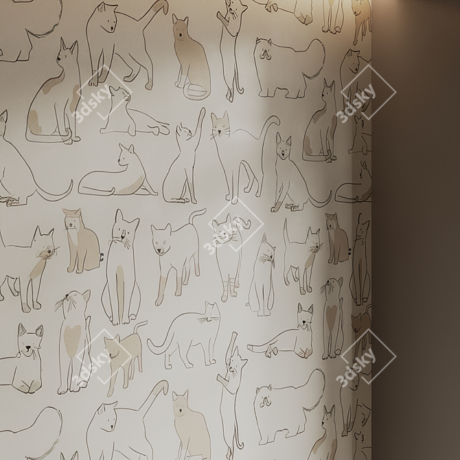 Premium 4K Kids Wallpaper Bundle 3D model image 5