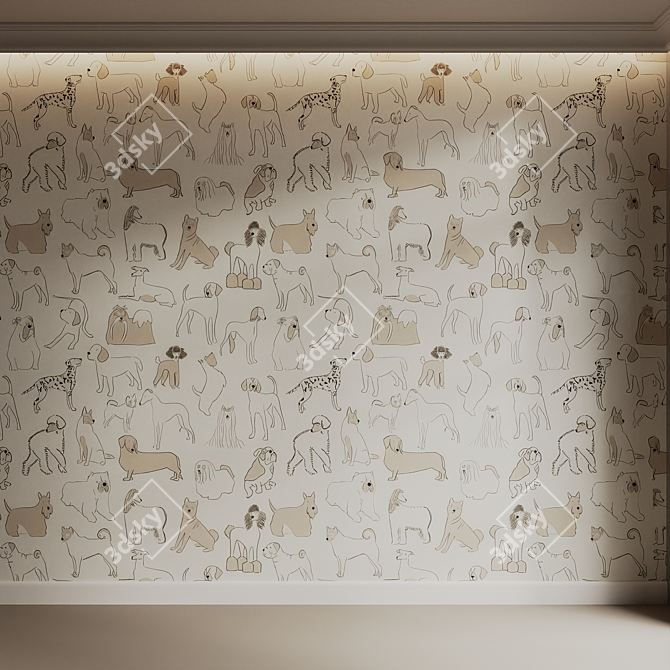 Premium 4K Kids Wallpaper Bundle 3D model image 6