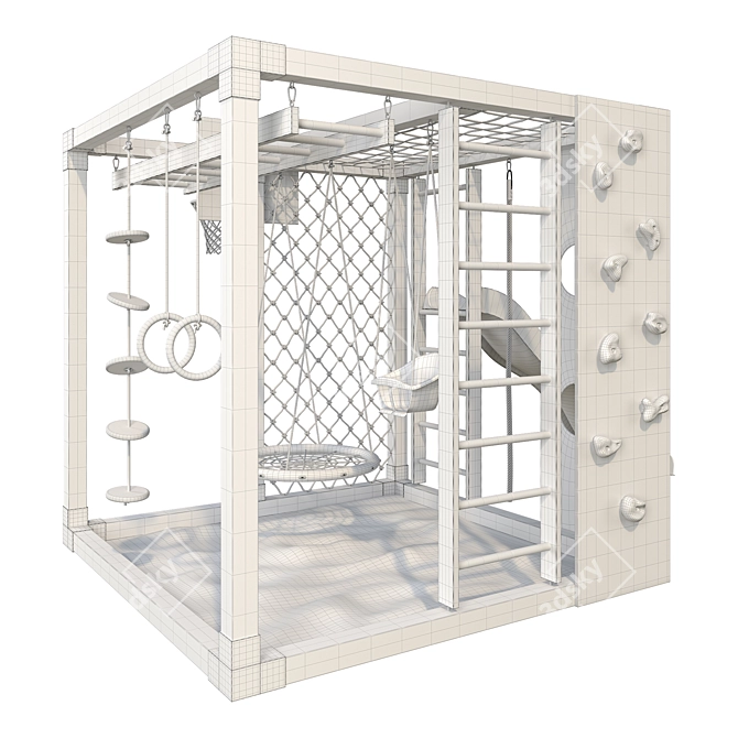 Game Cube 11 Playground Set 3D model image 4