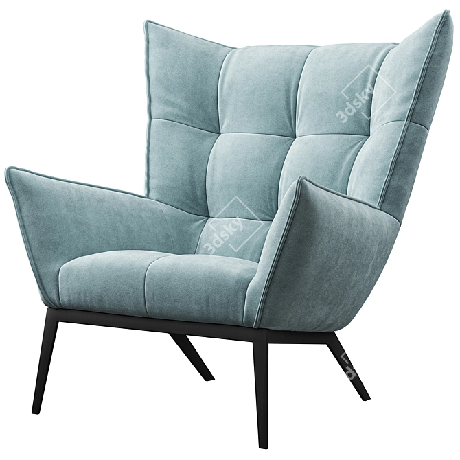 Lofty Cozy Armchair 3D model image 2