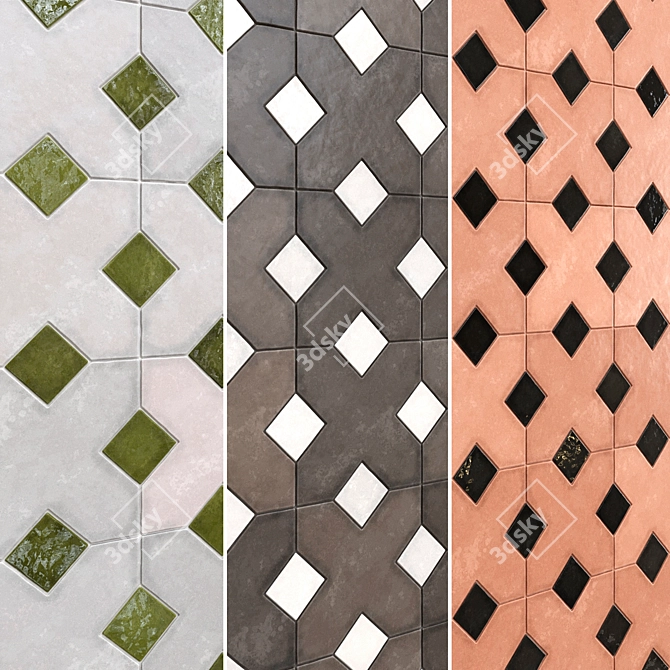 Kasbah Ceramic Tiles Set 022 3D model image 2