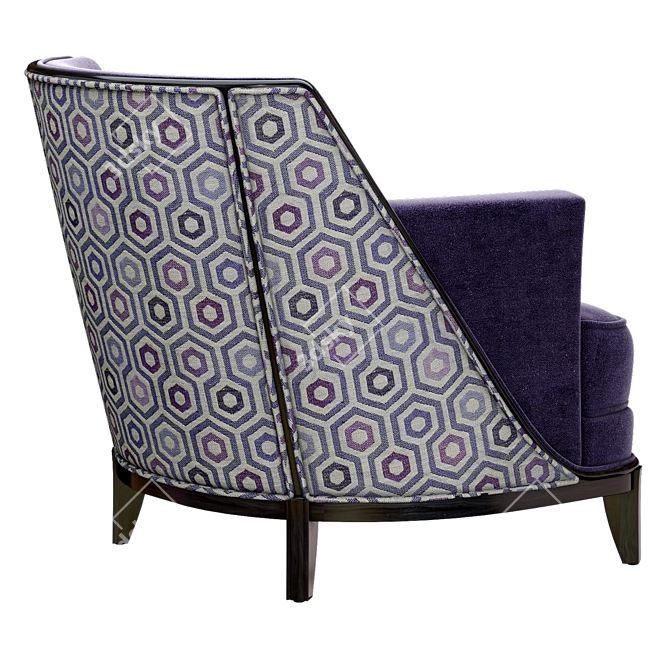 Art Deco Club Chair Set 3D model image 3