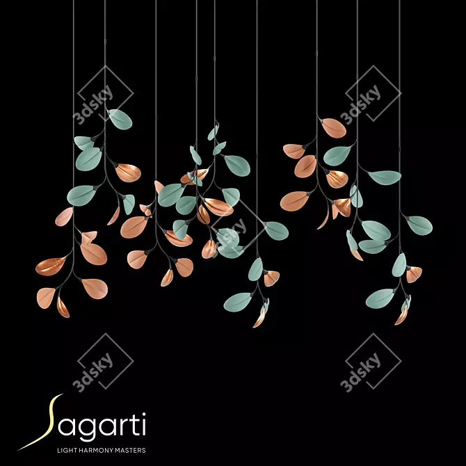 Sagarti Olalo Comp9 Pendant Light 3D model image 1