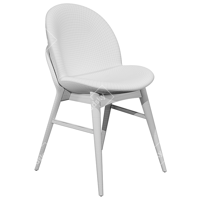 Elegant Lip Chair for Any Space 3D model image 2