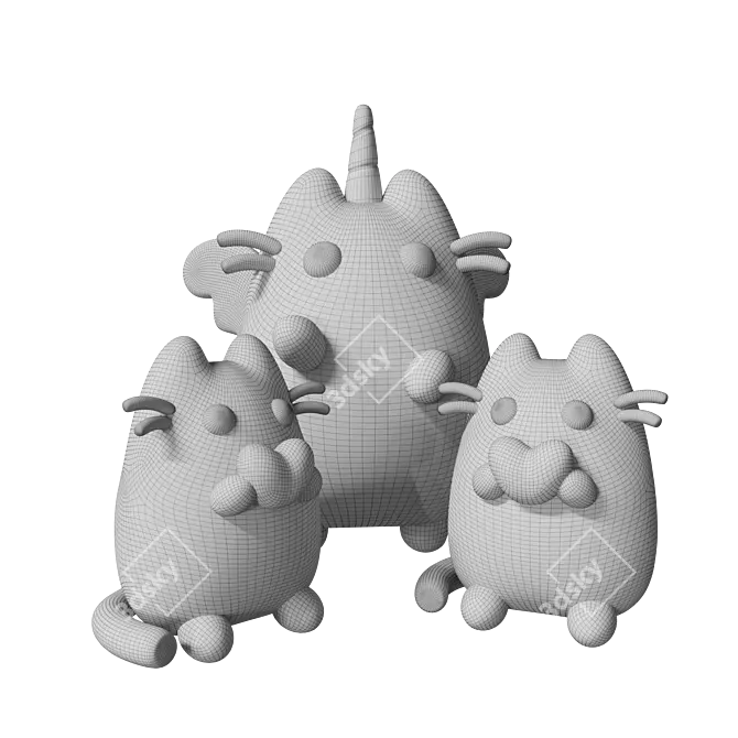 Funko Pusheen 3D Figure Toy 3D model image 3