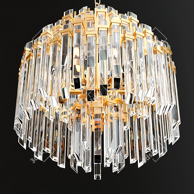 Designer Suzanne Kasler Waterfall Chandelier 3D model image 3