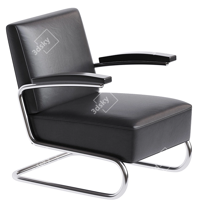 Modern Cantilever Armchair S 411 3D model image 2