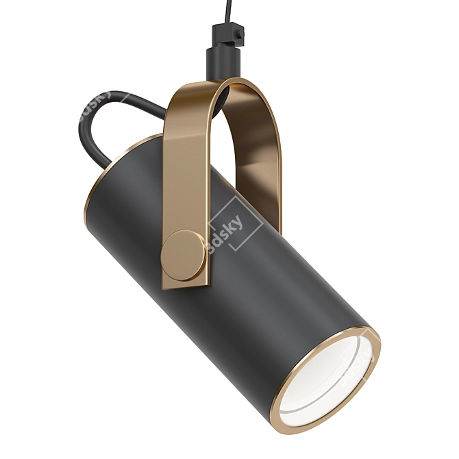 Title: Elegant Silver Pendant 13220 3D model image 1