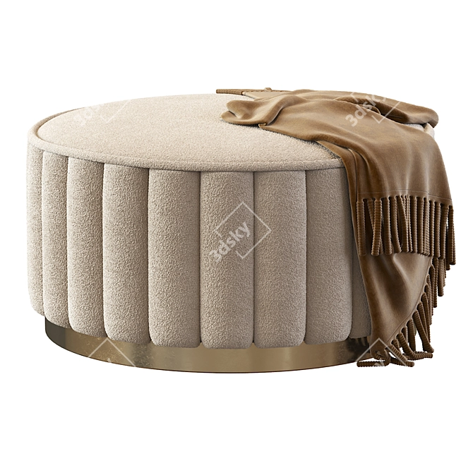 Contemporary 2016 Ottoman Pouf 3D model image 2