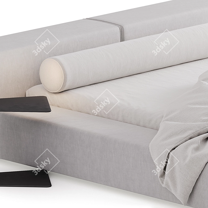 Modern Space-Saving Wall Bed 3D model image 3